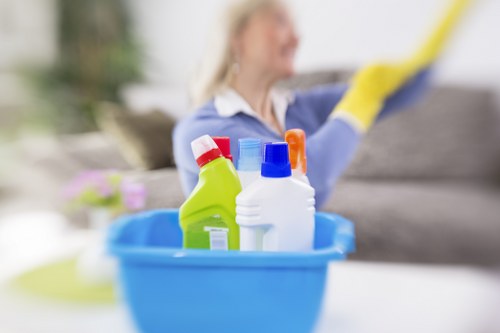 Local waste separation and recycling practices supporting carpet cleaning services