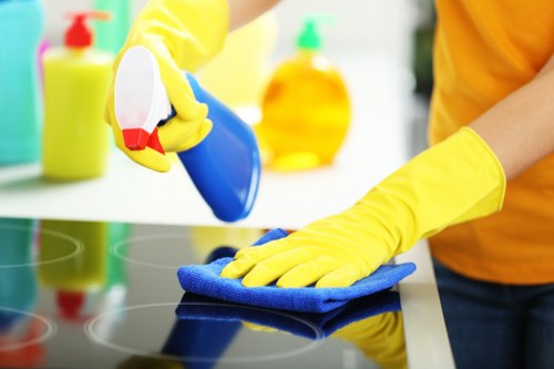 Manager assessing a carpet cleaning complaint escalation